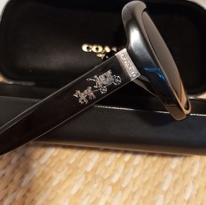 NEW Coach L139 HC8158 Square Sunglasses For Women in black